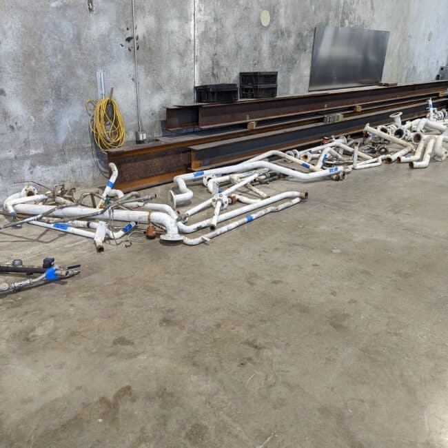 Pipes removed from boat scaled